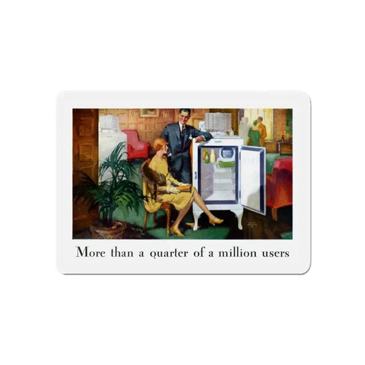 More than a quarter of a million users ad, June 1929 (Magazine Illustration) Refrigerator Magnet 6 Inch - The Sticker Space