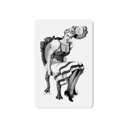 More Women in Hitler's Life, Liberty magazine, December 13, 1941 (Magazine Illustration) Refrigerator Magnet - The Sticker Space