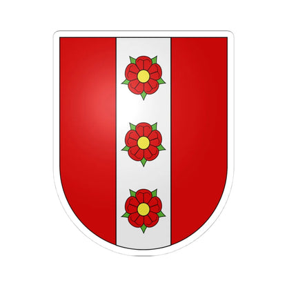 Morens-coat of arms (Switzerland) (Coat of Arms) STICKER Vinyl Kiss-Cut Decal 4 Inch White - The Sticker Space