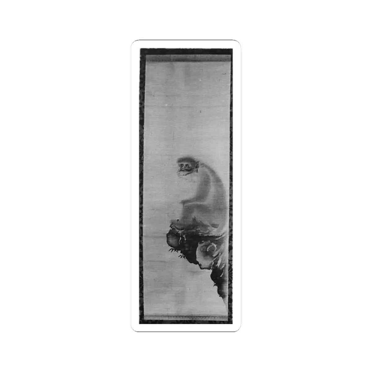 Mori Sosen - Monkey - style of 18th century - STICKER Vinyl Kiss-Cut Decal