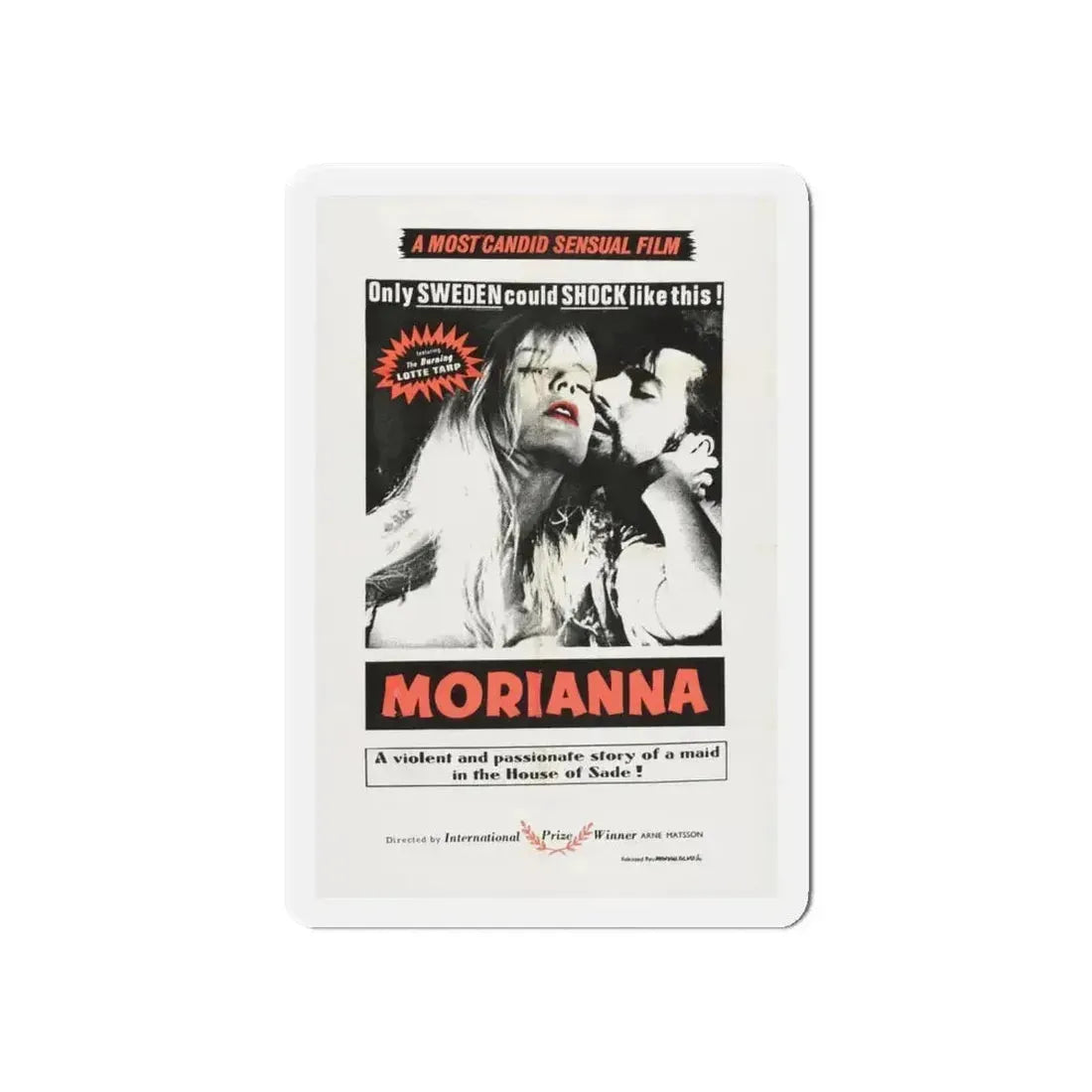 MORIANNA 1965 Movie Poster - Refrigerator Magnet 6 Inch Die-Cut - The Sticker Space