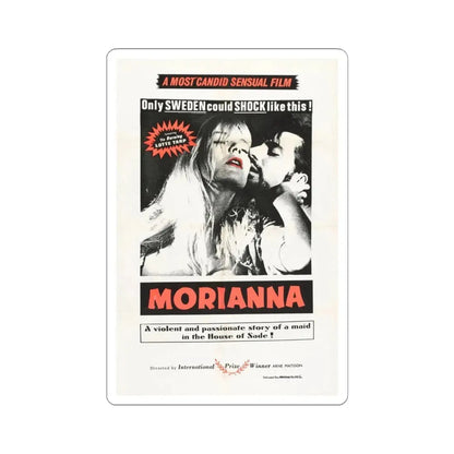 MORIANNA 1965 Movie Poster - STICKER Vinyl Kiss-Cut Decal 6 Inch White - The Sticker Space