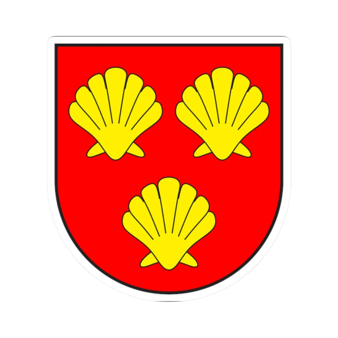 Morissen wappen (Switzerland) (Coat of Arms) STICKER Vinyl Kiss-Cut Decal 2 Inch White - The Sticker Space