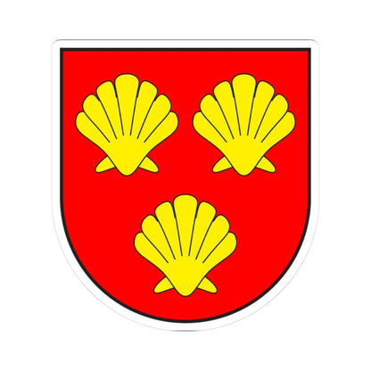 Morissen wappen (Switzerland) (Coat of Arms) STICKER Vinyl Kiss-Cut Decal 3 Inch White - The Sticker Space