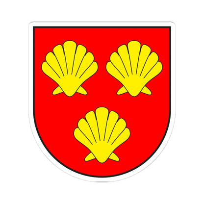 Morissen wappen (Switzerland) (Coat of Arms) STICKER Vinyl Kiss-Cut Decal 4 Inch White - The Sticker Space