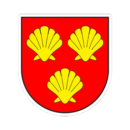 Morissen wappen (Switzerland) (Coat of Arms) STICKER Vinyl Kiss-Cut Decal 6 Inch White - The Sticker Space