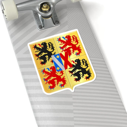 Morlanwelz wapen (Belgium) (Coat of Arms) STICKER Vinyl Kiss-Cut Decal - The Sticker Space
