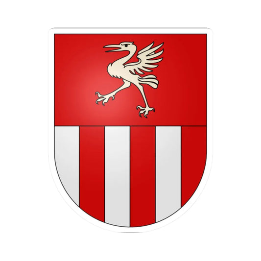 Morlon-coat of arms (Switzerland) (Coat of Arms) STICKER Vinyl Kiss-Cut Decal 2 Inch White - The Sticker Space