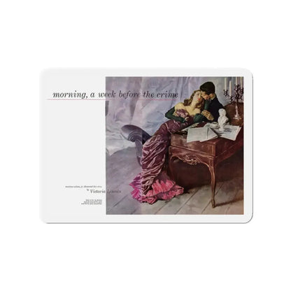 Morning, a Week Before the Crime, Cosmopolitan, May 1947 (Magazine Illustration) Refrigerator Magnet - The Sticker Space