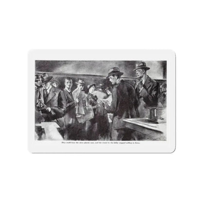 Morning Extra, The American Boy, September, 1933 (Magazine Illustration) Refrigerator Magnet 2 Inch - The Sticker Space