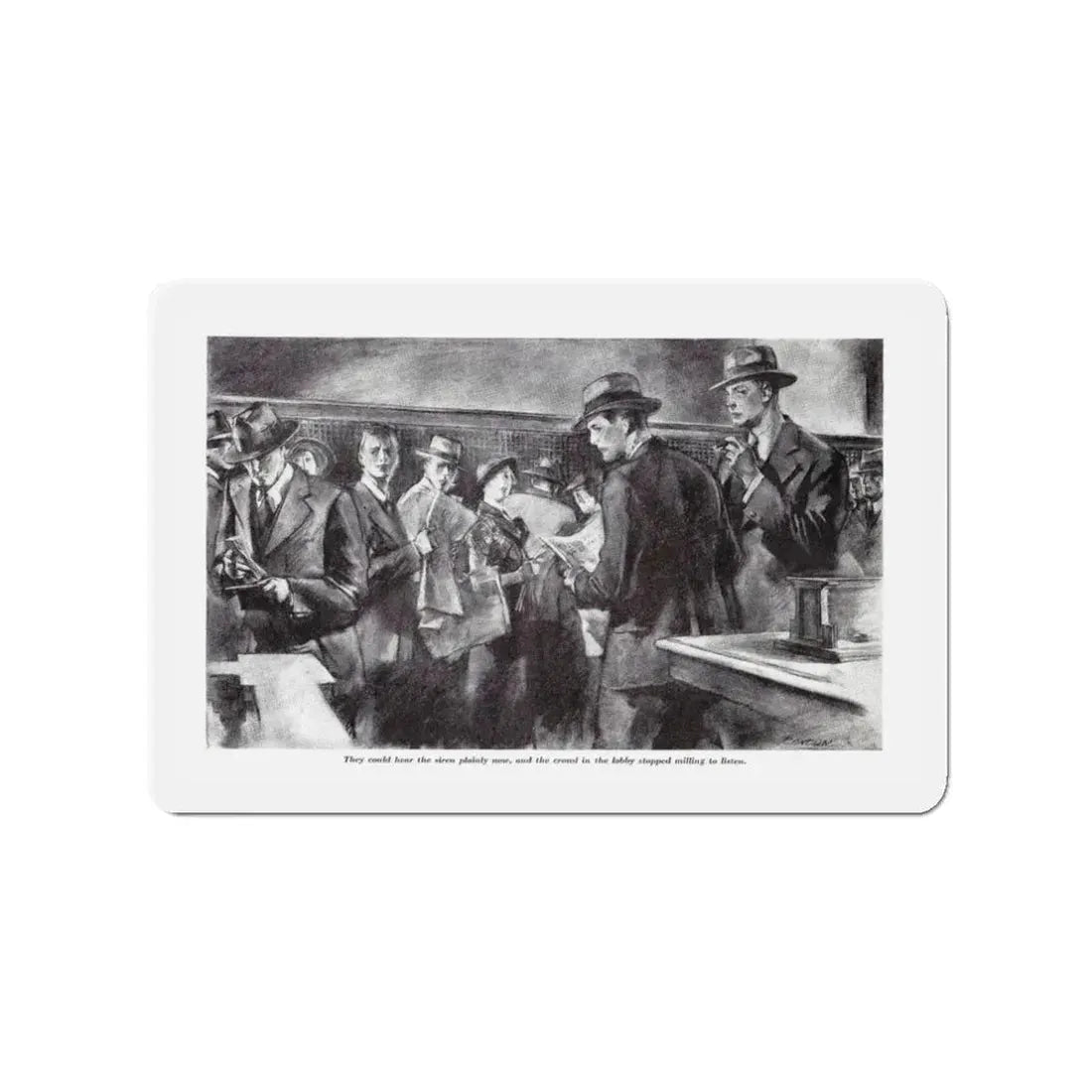 Morning Extra, The American Boy, September, 1933 (Magazine Illustration) Refrigerator Magnet - The Sticker Space