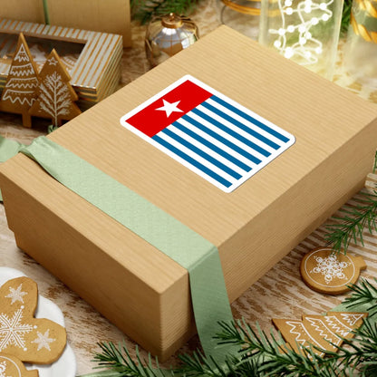 Morning Star flag (Indonesia) STICKER Vinyl Kiss-Cut Decal - The Sticker Space