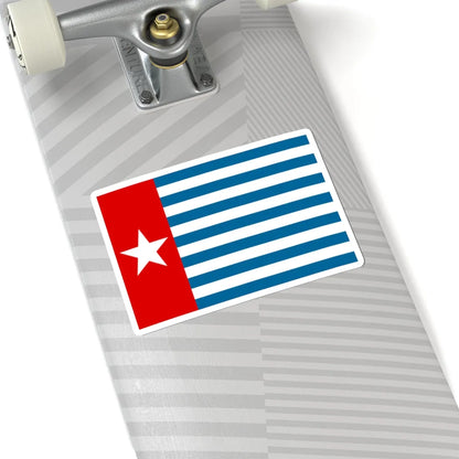 Morning Star flag (Indonesia) STICKER Vinyl Kiss-Cut Decal - The Sticker Space