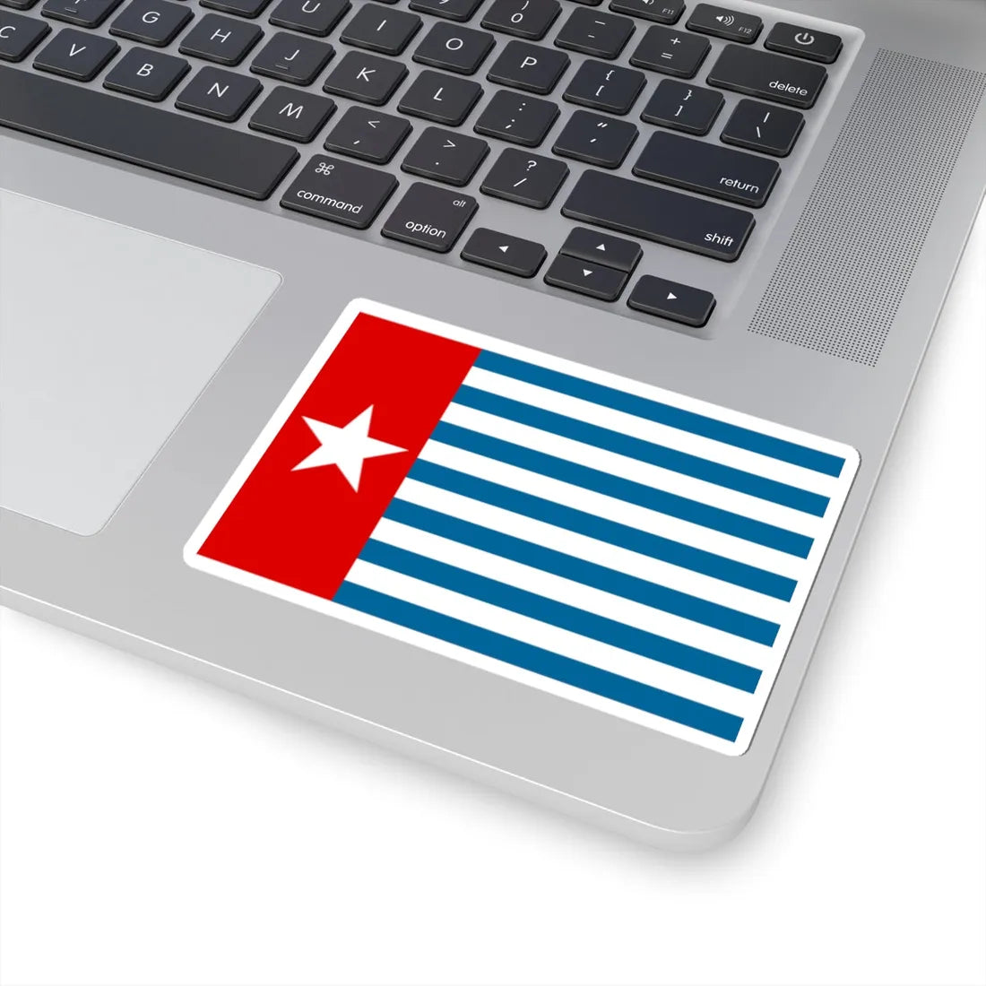 Morning Star flag (Indonesia) STICKER Vinyl Kiss-Cut Decal - The Sticker Space