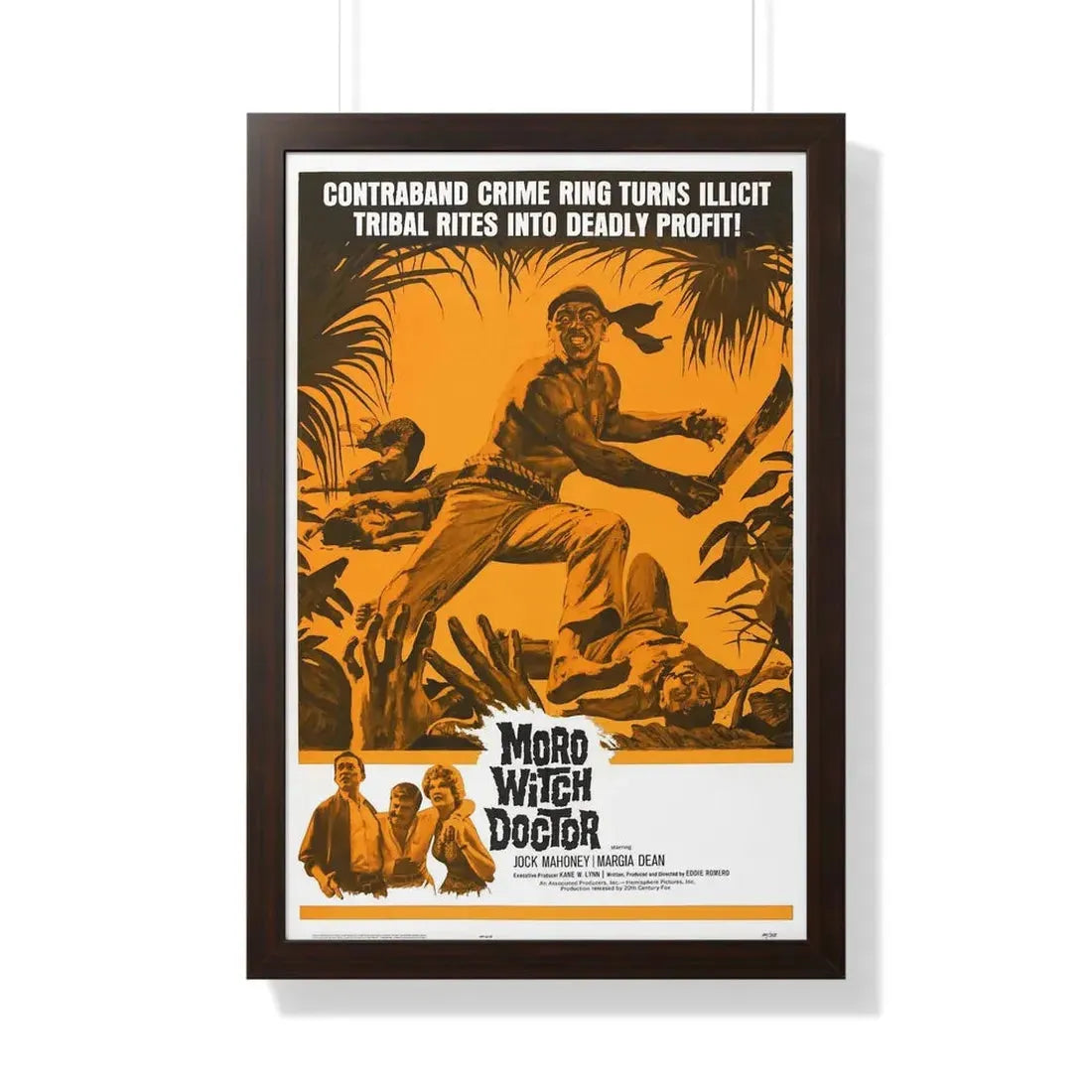 MORO WITCH DOCTOR 1964 - Framed Movie Poster - The Sticker Space