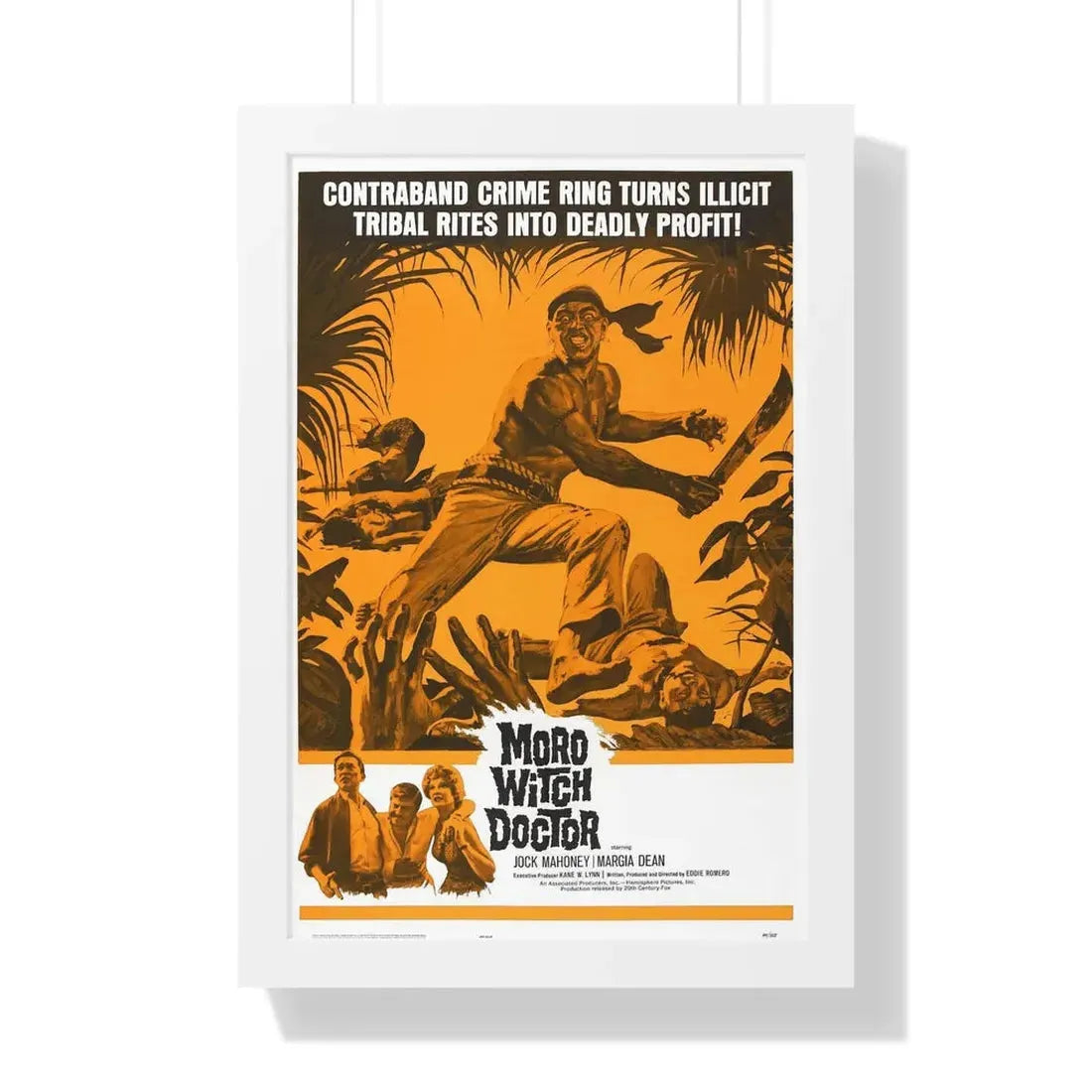 MORO WITCH DOCTOR 1964 - Framed Movie Poster - The Sticker Space