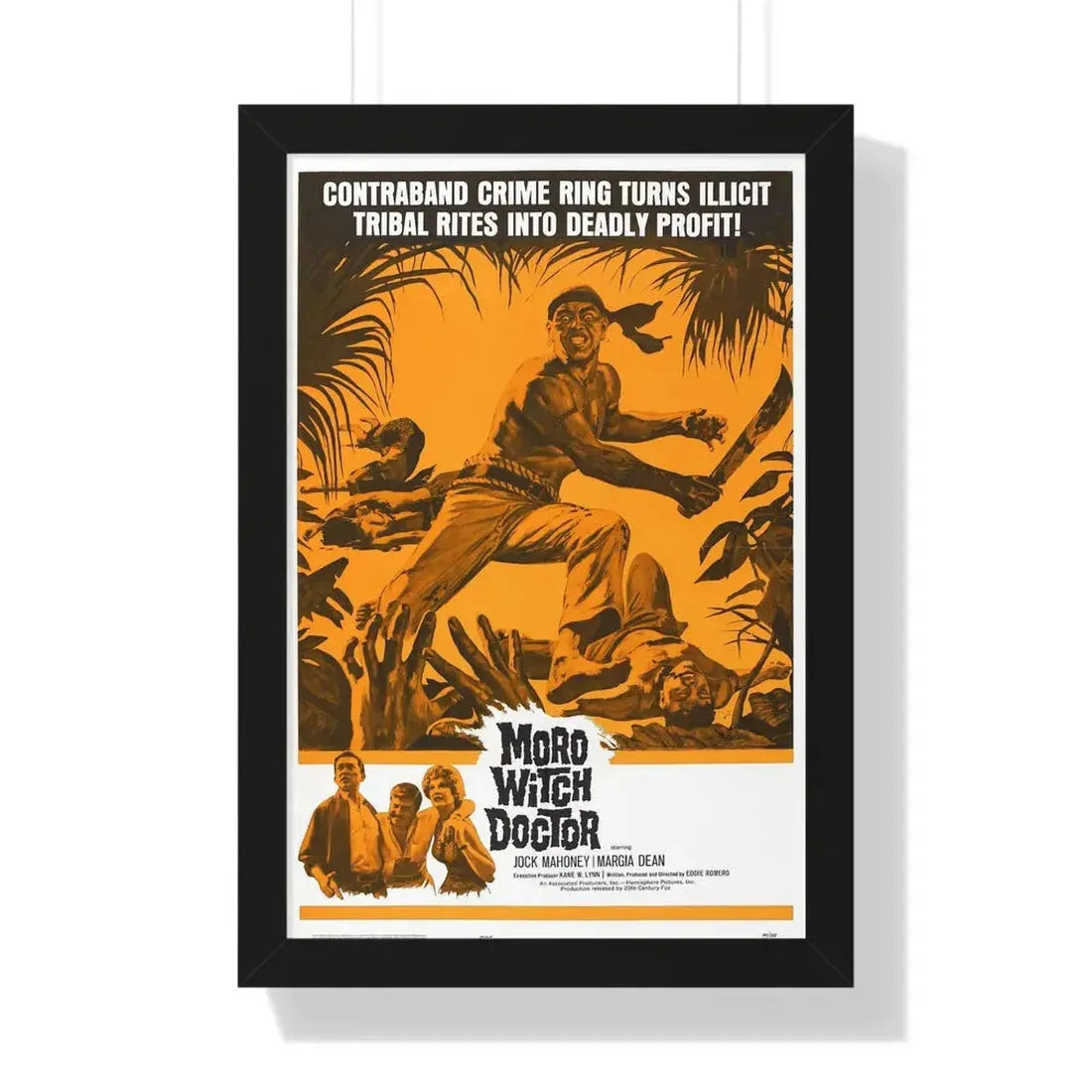 MORO WITCH DOCTOR 1964 - Framed Movie Poster - The Sticker Space