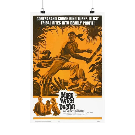 MORO WITCH DOCTOR 1964 - Paper Movie Poster 12″ x 18″ Matte - The Sticker Space