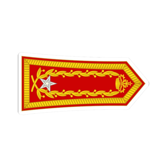 Moroccan Army Maréchal Rotated (Morocco) (Military Rank) STICKER Vinyl Kiss-Cut Decal 2 Inch White - The Sticker Space