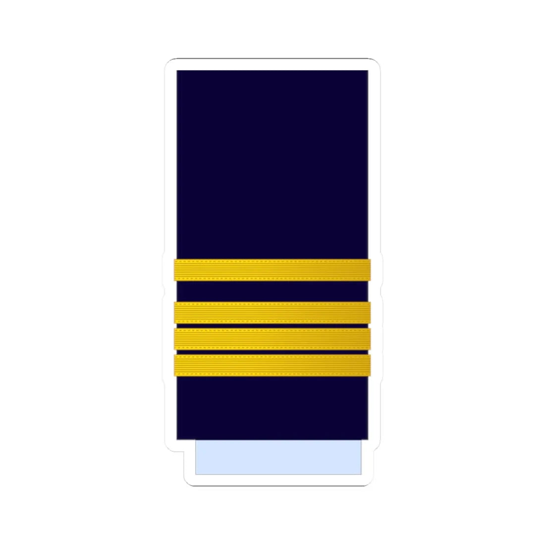 Morocco AirForce OF 3 Sleeve (Morocco) (Military Rank) STICKER Vinyl Kiss-Cut Decal 2 Inch White - The Sticker Space
