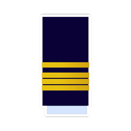 Morocco AirForce OF 3 Sleeve (Morocco) (Military Rank) STICKER Vinyl Kiss-Cut Decal 2 Inch White - The Sticker Space