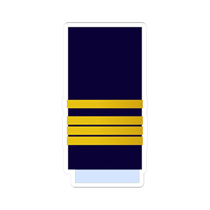 Morocco AirForce OF 3 Sleeve (Morocco) (Military Rank) STICKER Vinyl Kiss-Cut Decal 3 Inch White - The Sticker Space