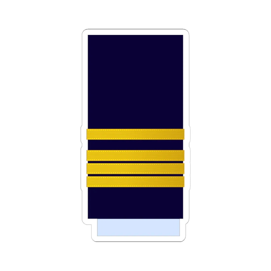 Morocco AirForce OF 3 Sleeve (Morocco) (Military Rank) STICKER Vinyl Kiss-Cut Decal 6 Inch White - The Sticker Space