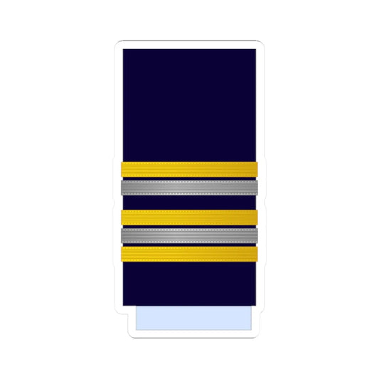 Morocco AirForce OF 4 Sleeve (Morocco) (Military Rank) STICKER Vinyl Kiss-Cut Decal 2 Inch White - The Sticker Space