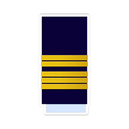 Morocco AirForce OF 5a Sleeve (Morocco) (Military Rank) STICKER Vinyl Kiss-Cut Decal 3 Inch White - The Sticker Space