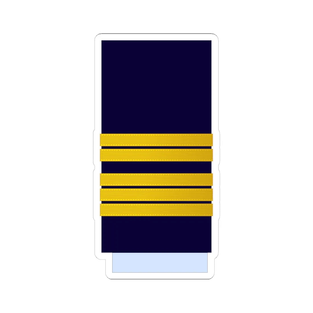 Morocco AirForce OF 5a Sleeve (Morocco) (Military Rank) STICKER Vinyl Kiss-Cut Decal 4 Inch White - The Sticker Space