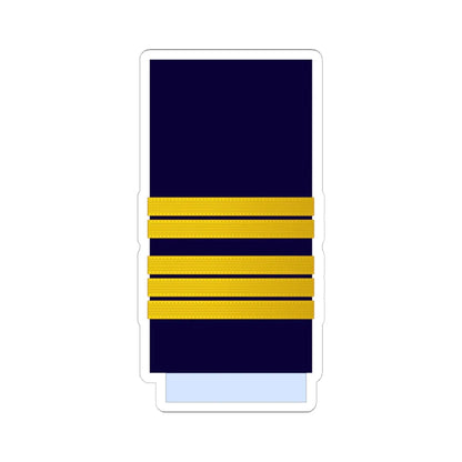 Morocco AirForce OF 5a Sleeve (Morocco) (Military Rank) STICKER Vinyl Kiss-Cut Decal 6 Inch White - The Sticker Space