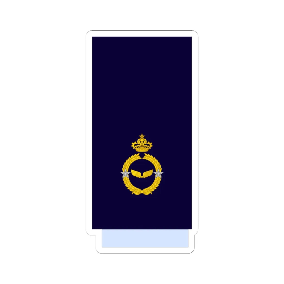 Morocco AirForce OF 6 Sleeve (Morocco) (Military Rank) STICKER Vinyl Kiss-Cut Decal 3 Inch White - The Sticker Space