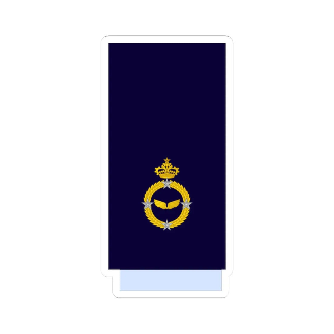 Morocco AirForce OF 8 Sleeve (Morocco) (Military Rank) STICKER Vinyl Kiss-Cut Decal 2 Inch White - The Sticker Space