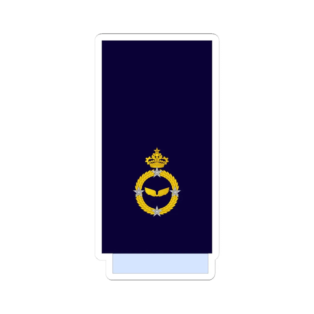Morocco AirForce OF 8 Sleeve (Morocco) (Military Rank) STICKER Vinyl Kiss-Cut Decal 3 Inch White - The Sticker Space