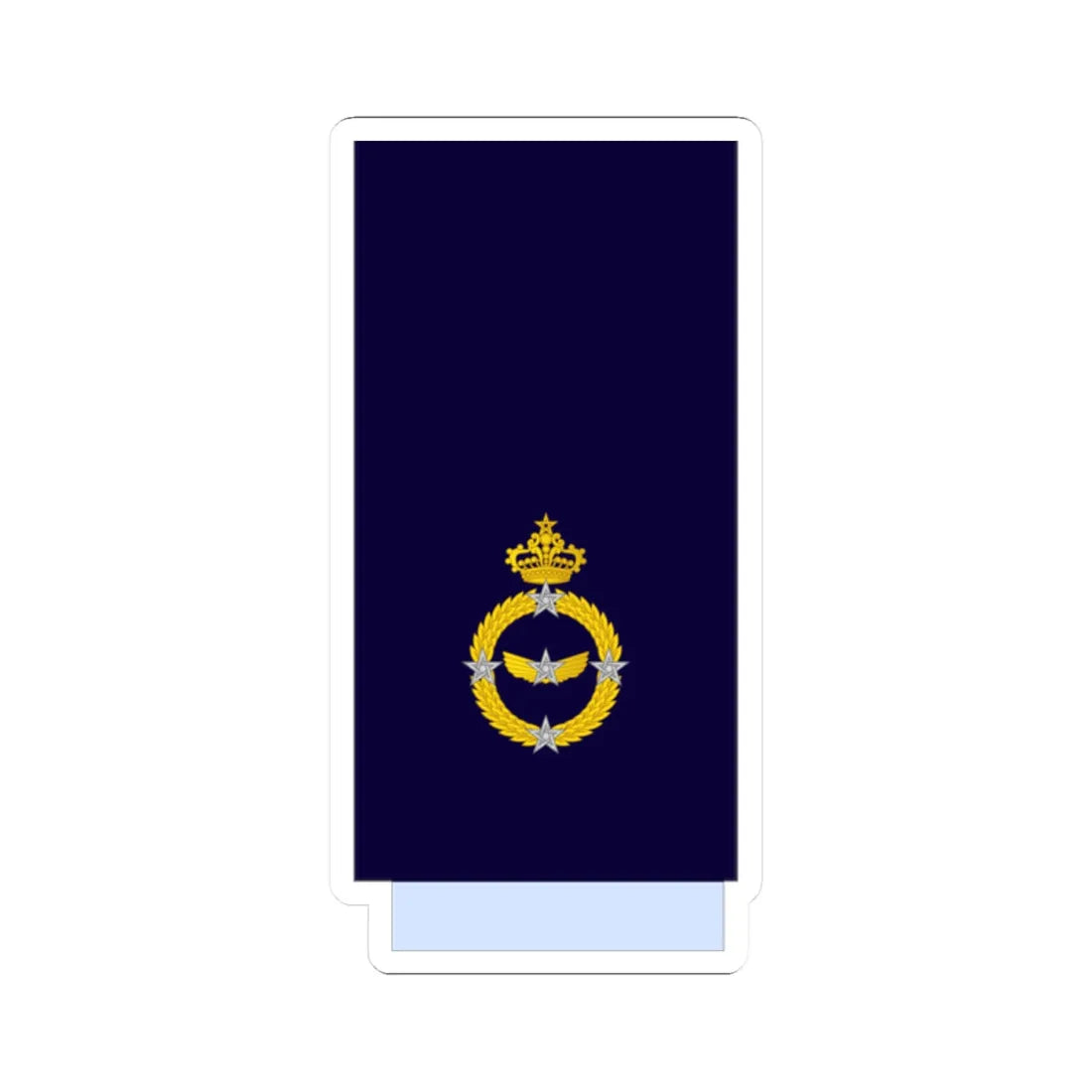 Morocco AirForce OF 9 Sleeve (Morocco) (Military Rank) STICKER Vinyl Kiss-Cut Decal 2 Inch White - The Sticker Space