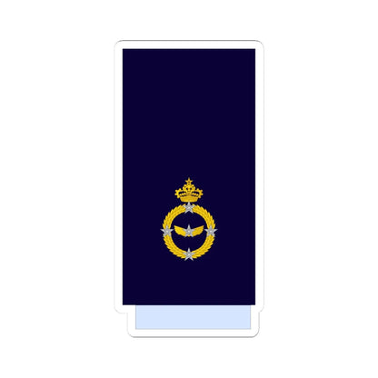 Morocco AirForce OF 9 Sleeve (Morocco) (Military Rank) STICKER Vinyl Kiss-Cut Decal 3 Inch White - The Sticker Space