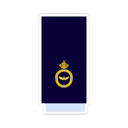 Morocco AirForce OF 9 Sleeve (Morocco) (Military Rank) STICKER Vinyl Kiss-Cut Decal 6 Inch White - The Sticker Space
