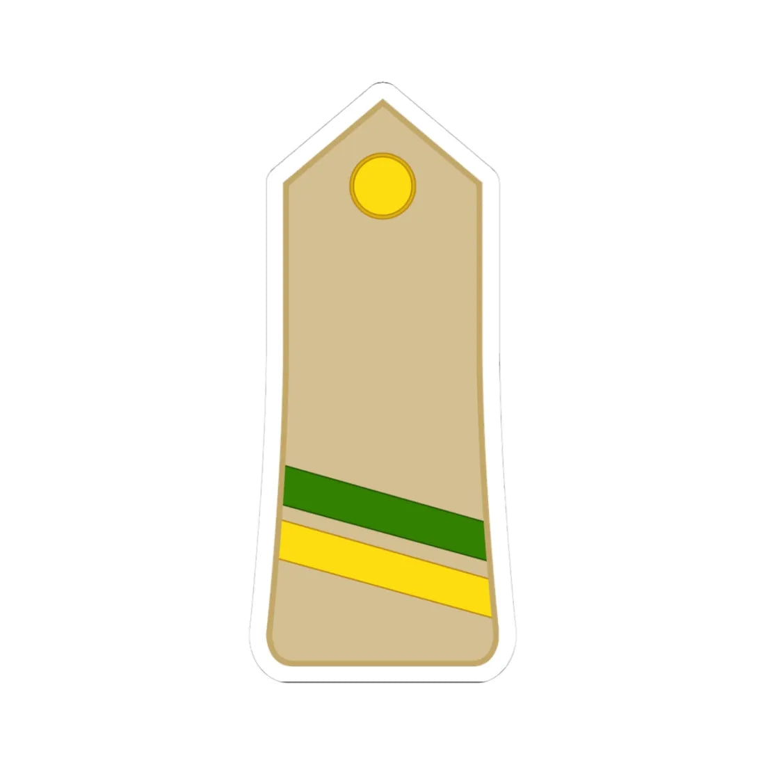 Morocco Army OR 4 (Morocco) (Military Rank) STICKER Vinyl Kiss-Cut Decal 3 Inch White - The Sticker Space