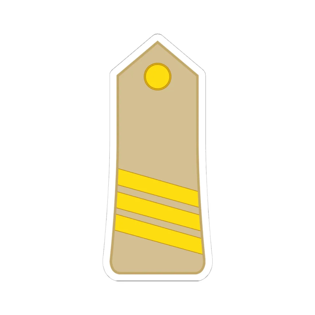 Morocco Army OR 6 (Morocco) (Military Rank) STICKER Vinyl Kiss-Cut Decal 4 Inch White - The Sticker Space