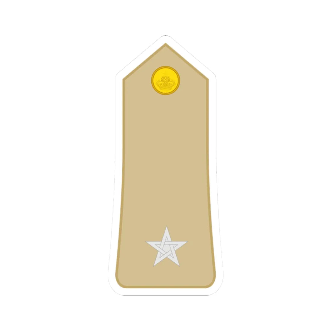 Morocco Army OR 8 (Morocco) (Military Rank) STICKER Vinyl Kiss-Cut Decal 2 Inch White - The Sticker Space