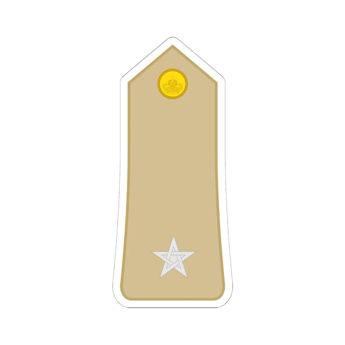 Morocco Army OR 8 (Morocco) (Military Rank) STICKER Vinyl Kiss-Cut Decal 6 Inch White - The Sticker Space