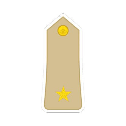 Morocco Army OR 9 (Morocco) (Military Rank) STICKER Vinyl Kiss-Cut Decal 3 Inch White - The Sticker Space