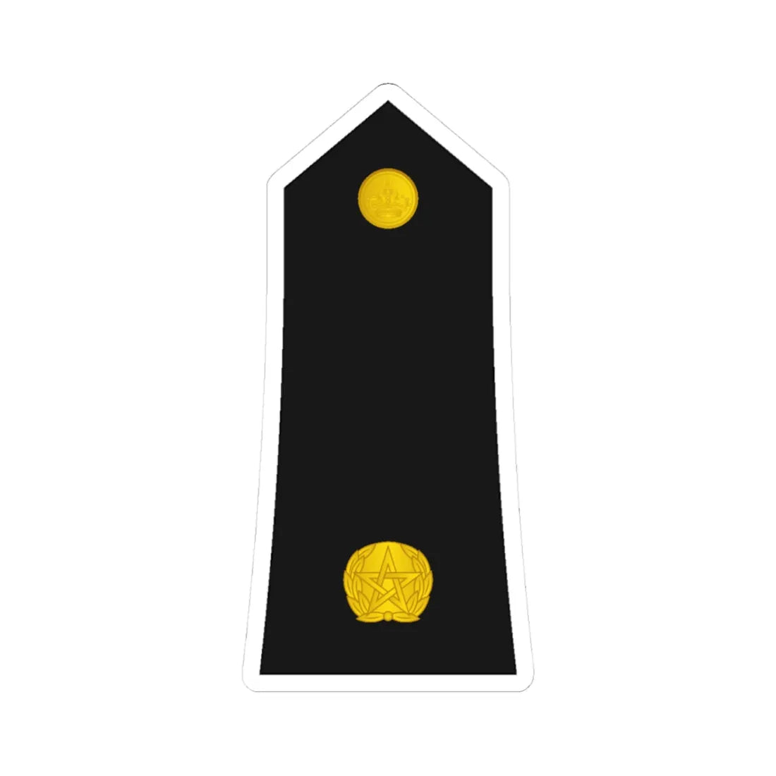 Morocco Gendarmerie OF 1a (Morocco) (Military Rank) STICKER Vinyl Kiss-Cut Decal 3 Inch White - The Sticker Space