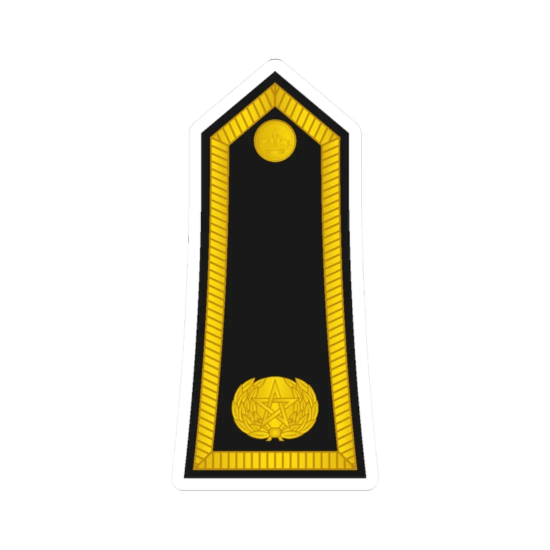 Morocco Gendarmerie OF 3 (Morocco) (Military Rank) STICKER Vinyl Kiss-Cut Decal 2 Inch White - The Sticker Space