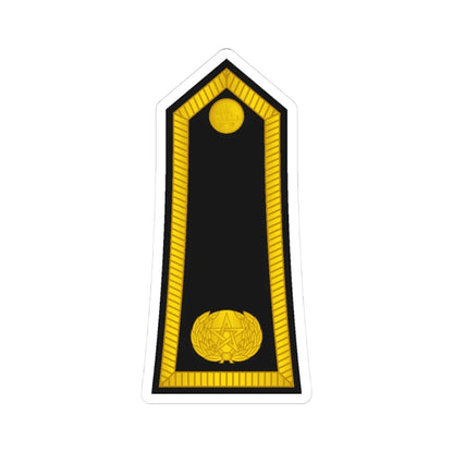 Morocco Gendarmerie OF 3 (Morocco) (Military Rank) STICKER Vinyl Kiss-Cut Decal 3 Inch White - The Sticker Space