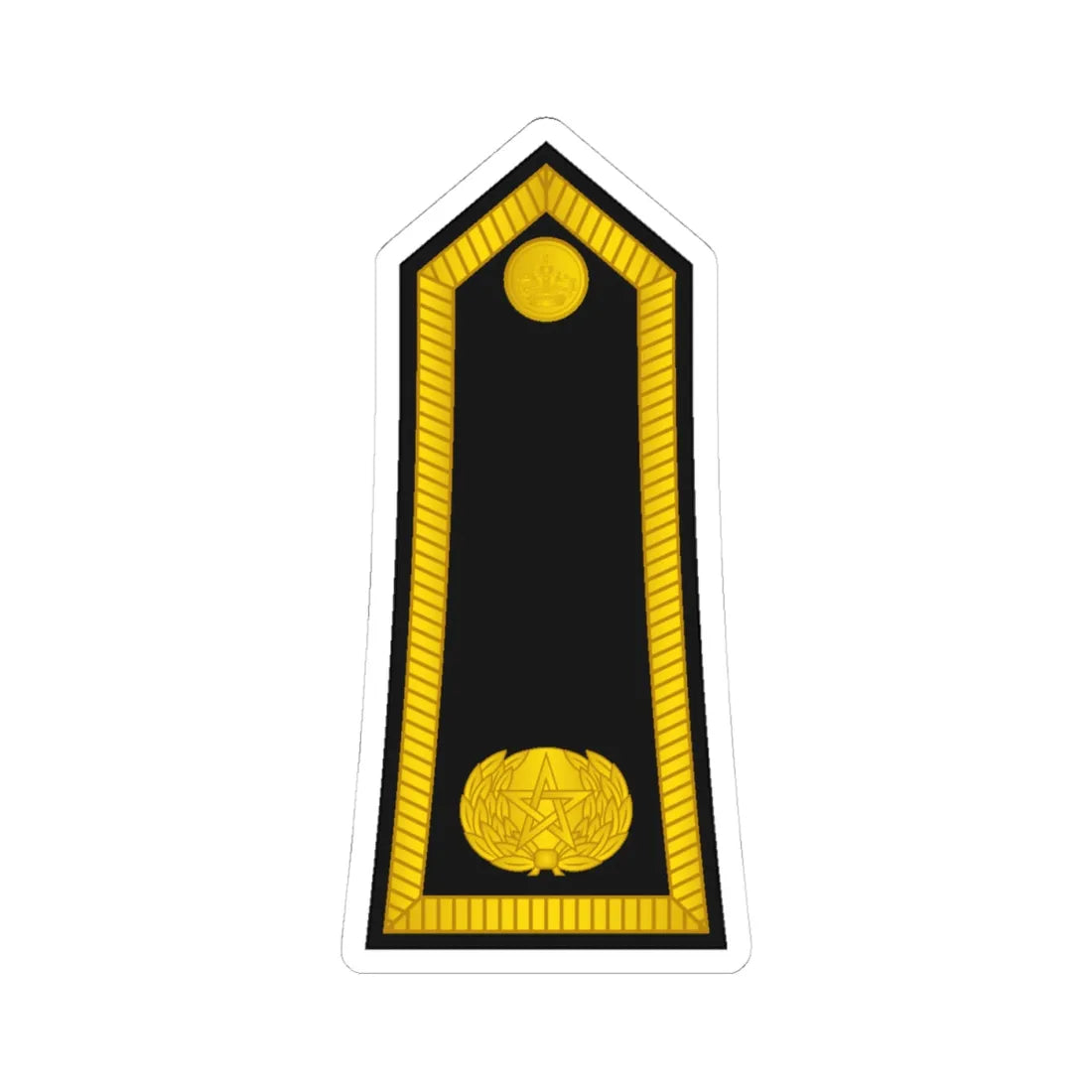 Morocco Gendarmerie OF 3 (Morocco) (Military Rank) STICKER Vinyl Kiss-Cut Decal 4 Inch White - The Sticker Space