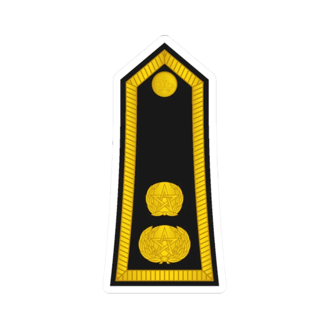 Morocco Gendarmerie OF 4 (Morocco) (Military Rank) STICKER Vinyl Kiss-Cut Decal 2 Inch White - The Sticker Space