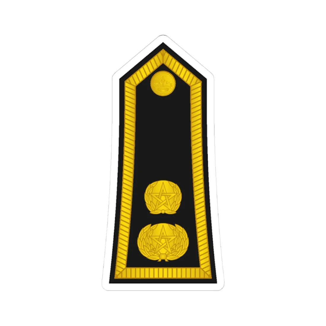 Morocco Gendarmerie OF 4 (Morocco) (Military Rank) STICKER Vinyl Kiss-Cut Decal 3 Inch White - The Sticker Space
