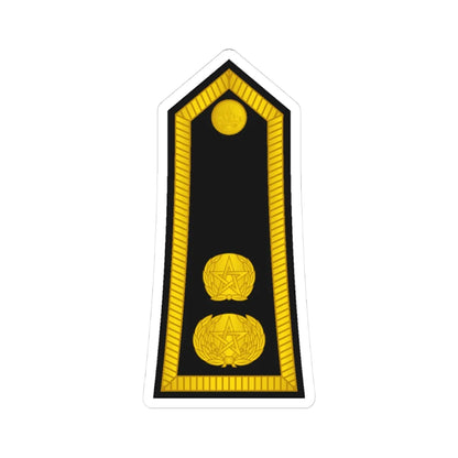 Morocco Gendarmerie OF 4 (Morocco) (Military Rank) STICKER Vinyl Kiss-Cut Decal 3 Inch White - The Sticker Space