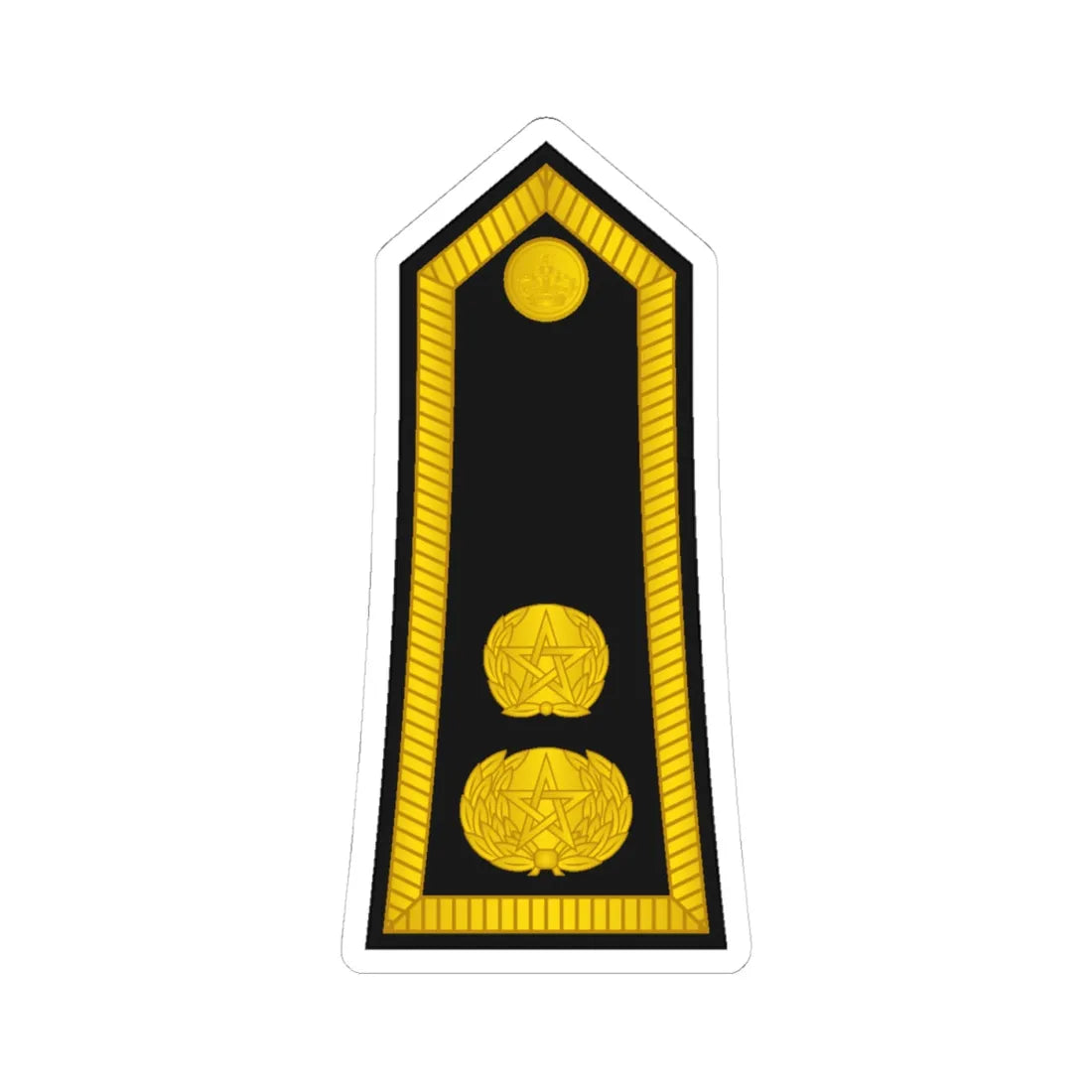 Morocco Gendarmerie OF 4 (Morocco) (Military Rank) STICKER Vinyl Kiss-Cut Decal 4 Inch White - The Sticker Space